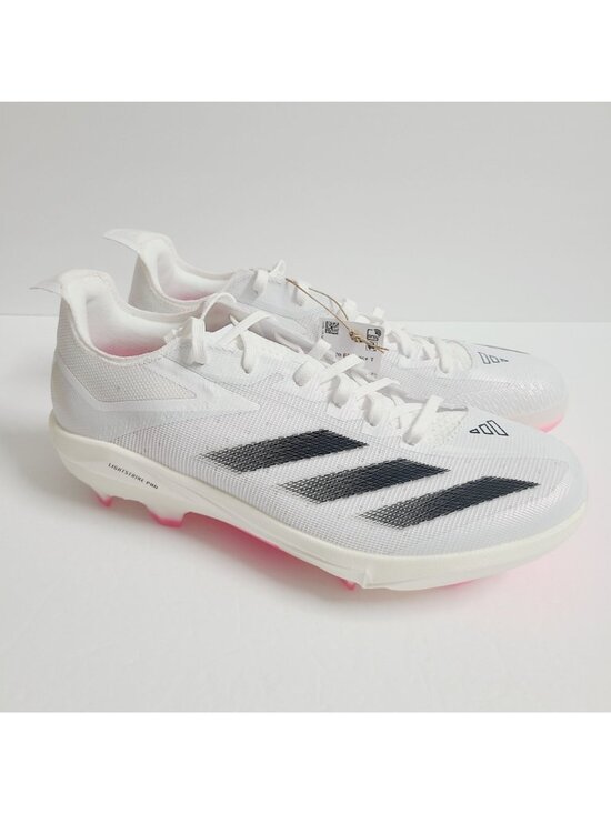 NEW Adidas Adizero Electric+ TPU Baseball Cleats IF8488 Size 9 White Pink #2 main image 5